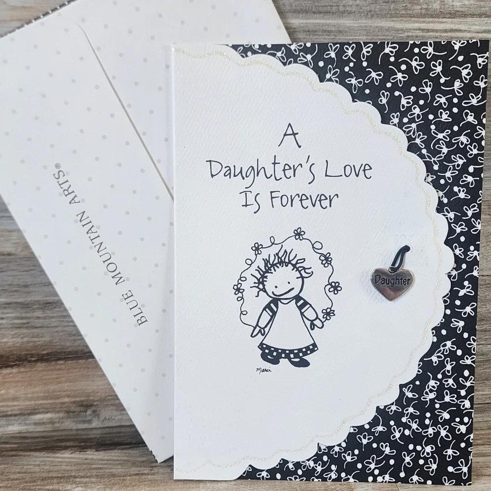 Blue Mountain Arts Marci A Daughter's Love Is Forever Greeting Card with Charm